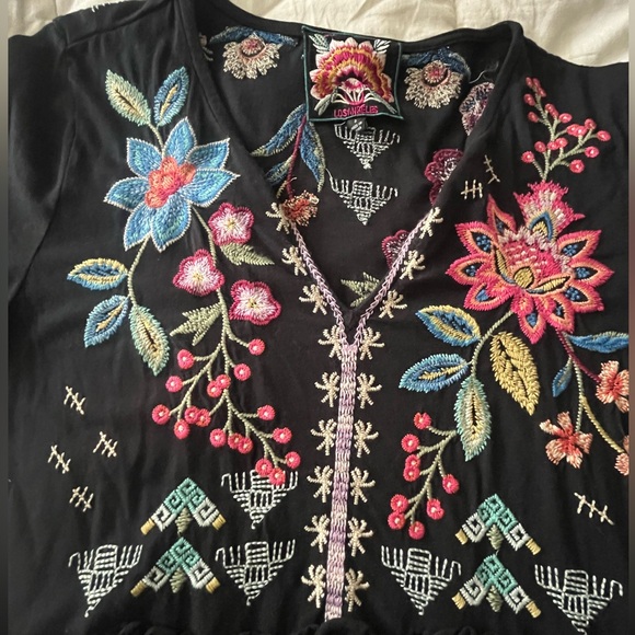 Johnny Was Los Angeles GRIFFIN RUFFLE TIERED dress size small - Picture 10 of 16